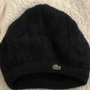 Lacoste Beret knit hat